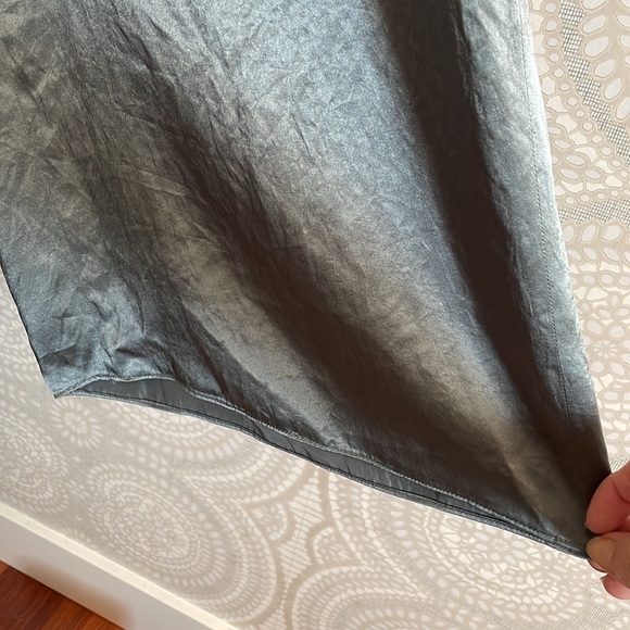 VINCE responsible drapey culotte in azure stone - Picture 9 of 14